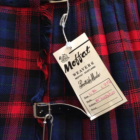 Vintage Moffat Weavers of Scotland Wool Kilt - Picture 5 of 8